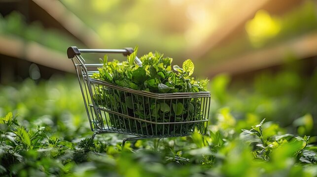 Sustainable shopping promoting eco-friendly purchasing choices, encouraging consumers to opt for products and services that minimize environmental impact and support green business practices.
