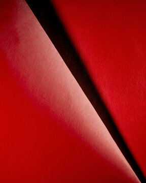 Abstract Red Monochrome Paper Still Life
