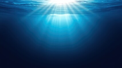 a close up of a blue ocean with sunlight shining through the water,