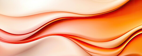 Naklejka premium Abstract landscape background concept. Abstract wavy background in warm tones of orange and cream, perfect for design projects.