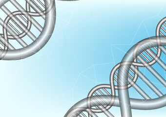 Abstract background with dna structure futuristic