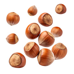 Hazelnuts: Nature's Delight on transparent background