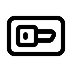 key card icon for illustration