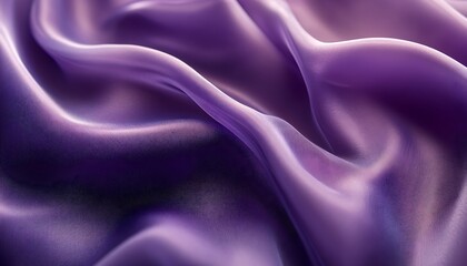 Obraz premium Smooth flowing purple satin fabric in abstract close up detail