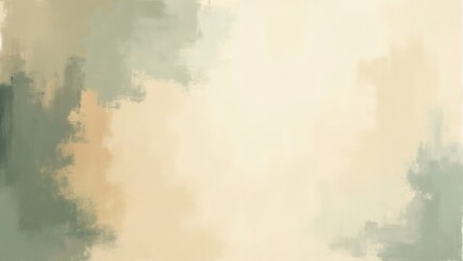 Subtle brushstroke painting with neutral colors, evoking peace and serenity