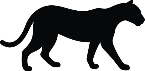 Naklejka premium Panther cat wild animal vector logo design