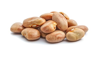 Obraz premium dried broad beans on white background