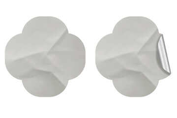 Blank Label with Cracked Glue and Vintage Feel