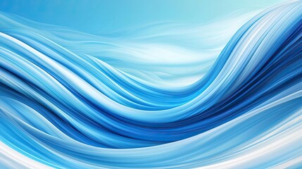 Fototapeta premium Seascape abstract background idea. Abstract waves in shades of blue create a calming and serene visual experience.