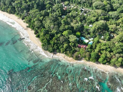 Playa Cocles and Limon coastline, Costa Rica's beautiful Caribbean