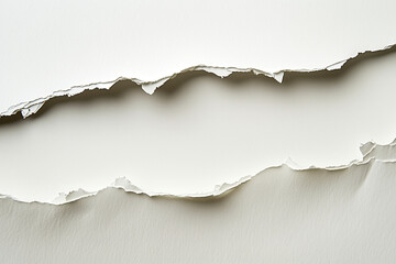 Fototapeta premium Premium the Torn Edge of a Piece of Paper as the Main Subject, Positioned