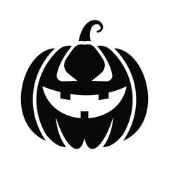 Halloween pumpkin silhouette design