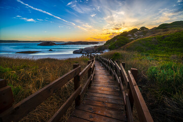 Twilight beach sunrise Esperance, Western Australia. 