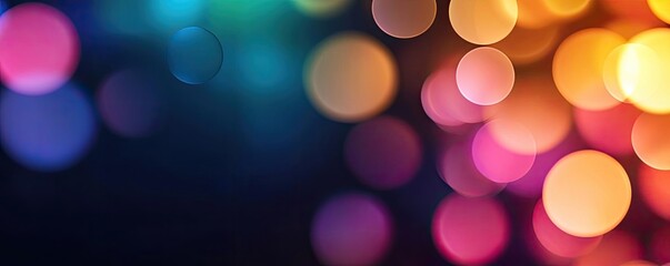 Obraz premium Vibrant color art abstract background concept. Vibrant bokeh lights create a stunning abstract background for creative projects.