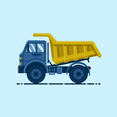 Fototapeta premium Heavy-Duty Dump Truck for Construction and Mining