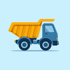 Powerful Dump Truck with a Hydraulic Tipping System