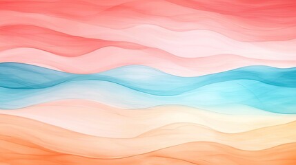 Obraz premium Pastel color illustration abstract background concept. Abstract pastel waves create a calming and visually pleasing background design.