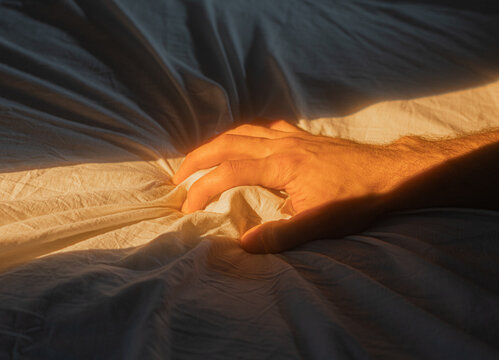 Enjoying Passionate Man's Hand