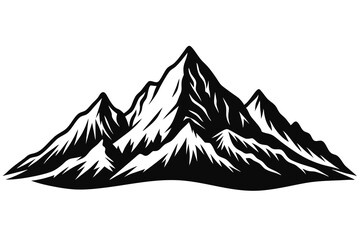 Muntain silhouette vector illustration