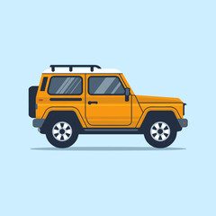 Adventure-Ready SUV with Rugged Tires and High Ground Clearance