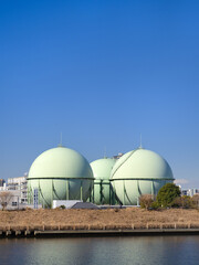 都市ガスのガスホルダー　東京都