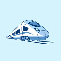 Sleek and Modern High-Speed Train for Rapid Travel