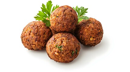 falafel ball isolated on a white background