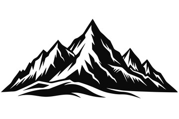Muntain silhouette vector illustration