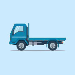 Heavy-Duty Flatbed Truck for Large Cargo Transport