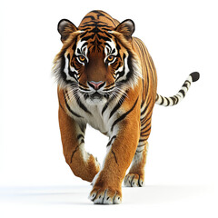 Obraz premium Tiger on white background