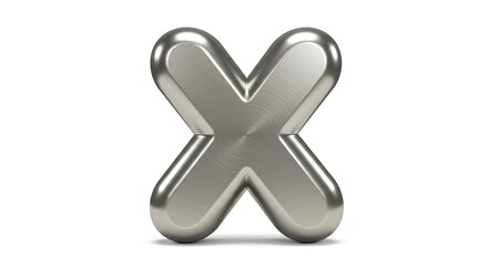 Fototapeta premium Metal Cross Symbol Decoration Shiny and Reflective