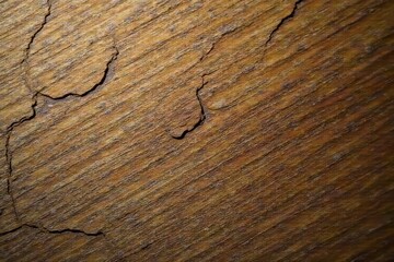 Obraz premium Cracked and furrowed oak surface, showing age, washstand, decor, wood