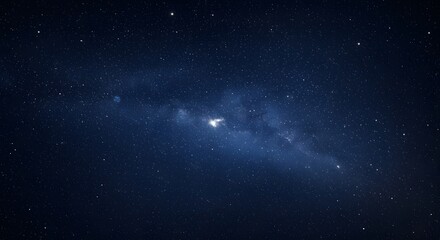Fototapeta premium Observing Milky Way Galaxy and Starry Night Sky in Deep Space