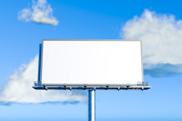 Blank billboard. Mock-up. 