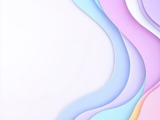 Soft pastel waves creating a serene background for creative projects