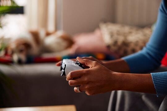 Playing a video game