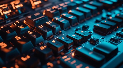 Obraz premium TexturesBackgrounds Visually Striking Scene Keyboard