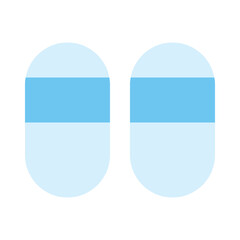 slippers icon for illustration