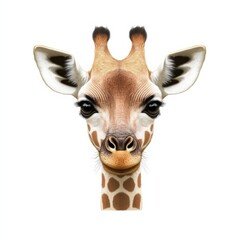 Obraz premium Create Delightful Designs for Home Decor Featuring a Giraffe Portrait