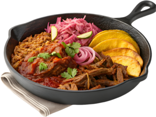 Cochinita Pibil is a flavorful, slow-cooked Mexican pork dish, seasoned with achiote and citrus. 