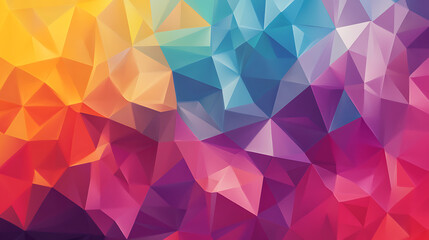 Abstract Colorful Triangular Geometric Background