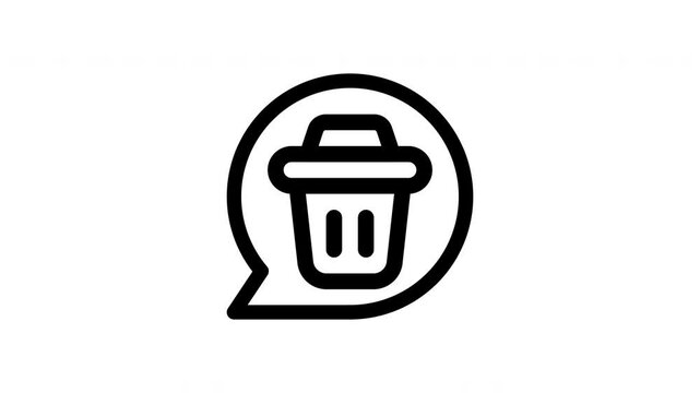 delete message animated icon