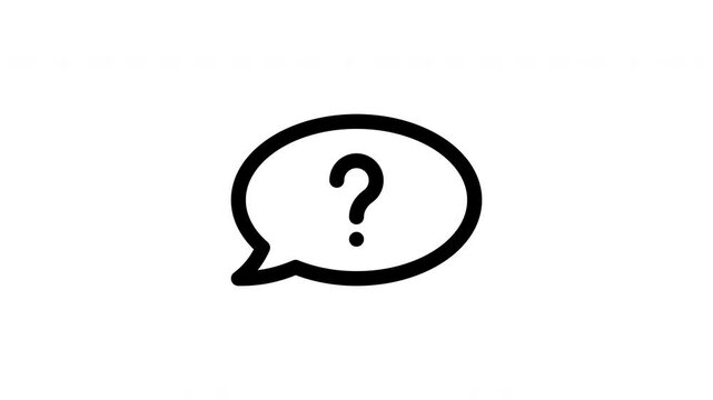 question sign animated icon
