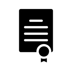   document  seal  authentication  official  validation  approval  finance  stamp  security  certified Solid icon