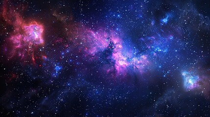 Naklejka premium Starry_night_sky_Star_galaxy_black_galactic_background