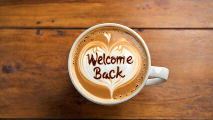 Welcome back. Coffee latte art.
