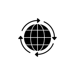 Reload Internet glyph icon