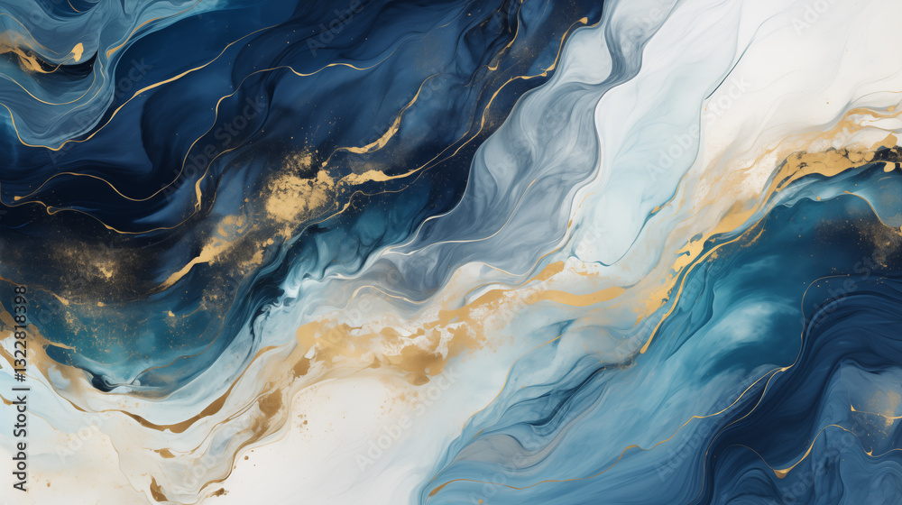 Poster marble effect background. fluid art texture. backdrop with abstract mixing paint effect. mixed paint