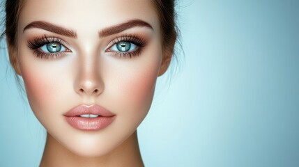 Fototapeta premium High-Resolution Contemporary Beauty Portrait of Young Woman