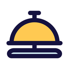 desk bell icon for illustration